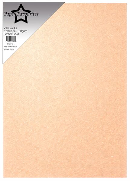 Vellum A4 Pastel Gold 100g (5pcs) 