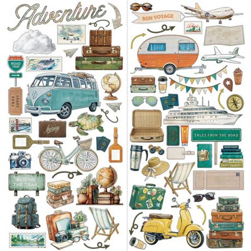 Travel Diaries  - Laser Cut Outs