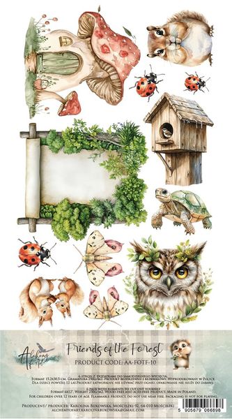 Alchemy of Art Extras to Cut Friends of the forest– 30,5&times;15 cm
