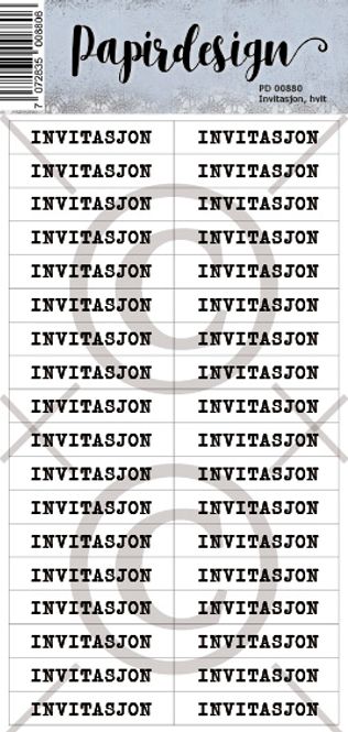 Hovedbilde Invitasjon 6, hvit