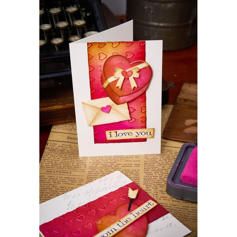 Sizzix Sidekick Texture Fades Embossing Folder By Tim Holtz - Va