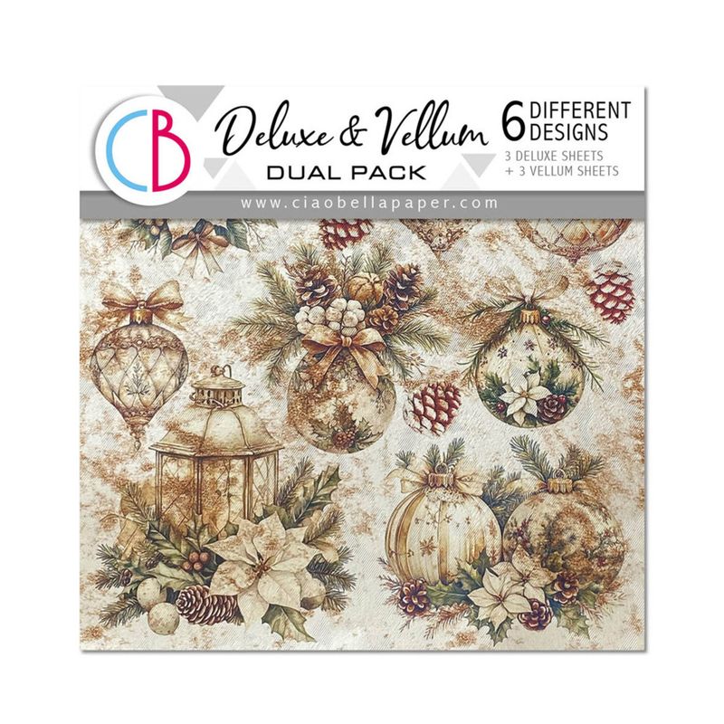 Winter Season 6x6 Inch Deluxe Paper Pearl Copper & Vellum Dual Pack Mixed (6pcs)32