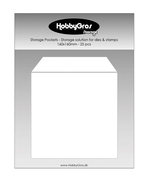 Storage Pockets for Dies and Stamps 160x160mm (25pcs)