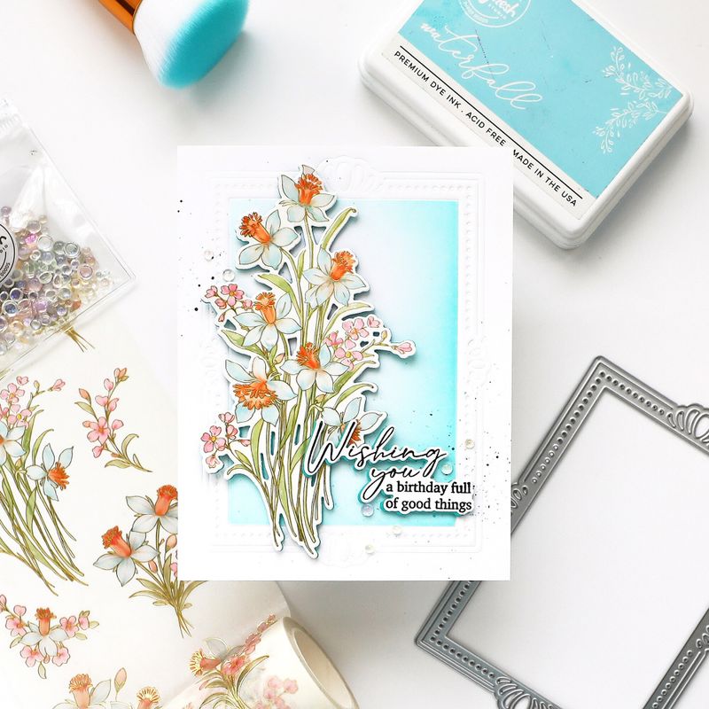 Celebrate in Blooms - Stencil 
