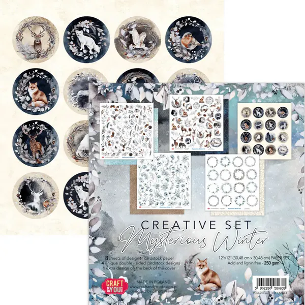 Mysterious Winter 12x12 Inch Creative Set 250gsm (8sheets) 