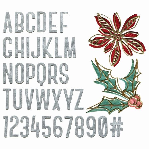 Thinlits Die by Tim Holtz Vault Seasonal Sketch (43pcs) 