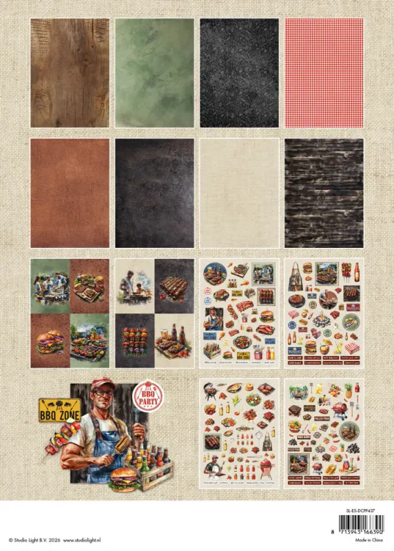 BBQ Party A4 Essentials Die-Cut Paper Pad 