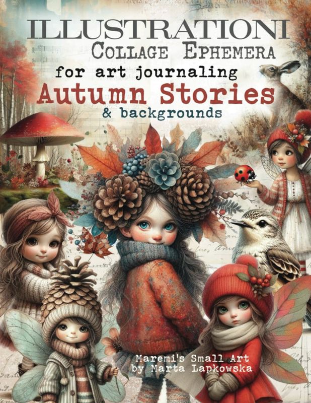 ILLUSTRATIONI Collage Ephemera for art journaling AUTUMN STORIES