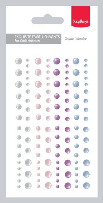 Hovedbilde Adhesive halfpearls set 01