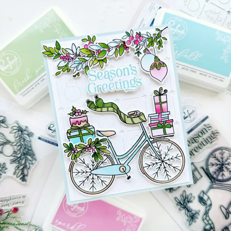 Holiday Bicycle Stamp