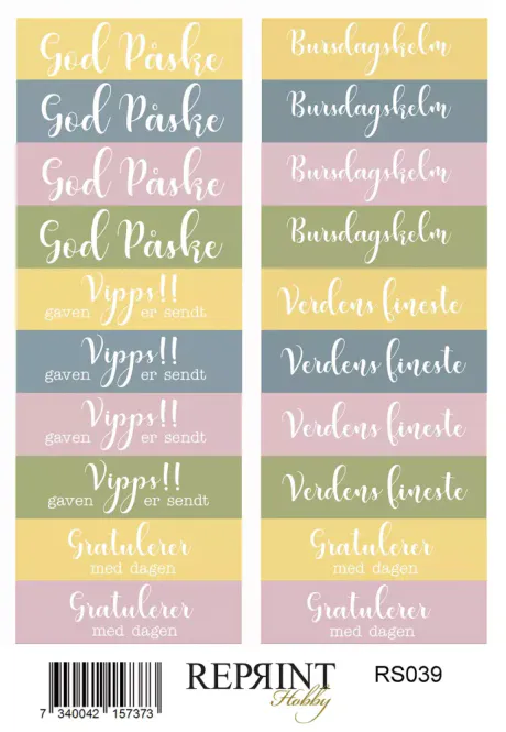 Hovedbilde Stickers Reprint - Hello ...