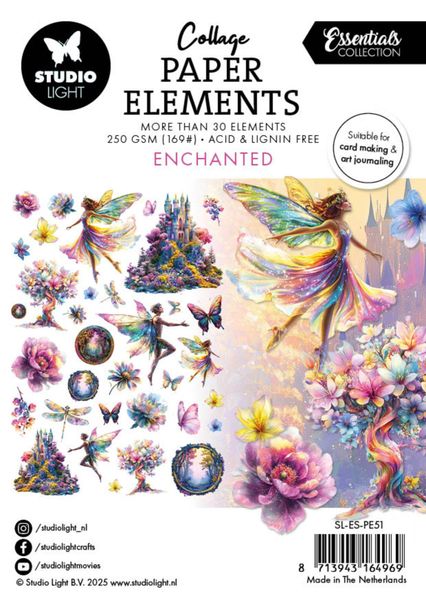 Enchanted Collage Paper Elements 
