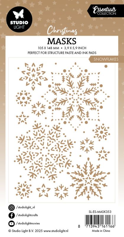 Snowflakes Christmas Mask