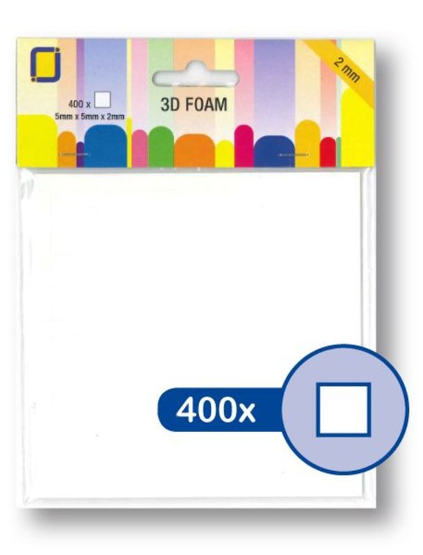 3D Foam 5 mm x 5 mm x 2 mm 