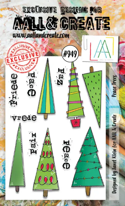 Hovedbilde #949 - A6 STAMP SET - PEACE ...