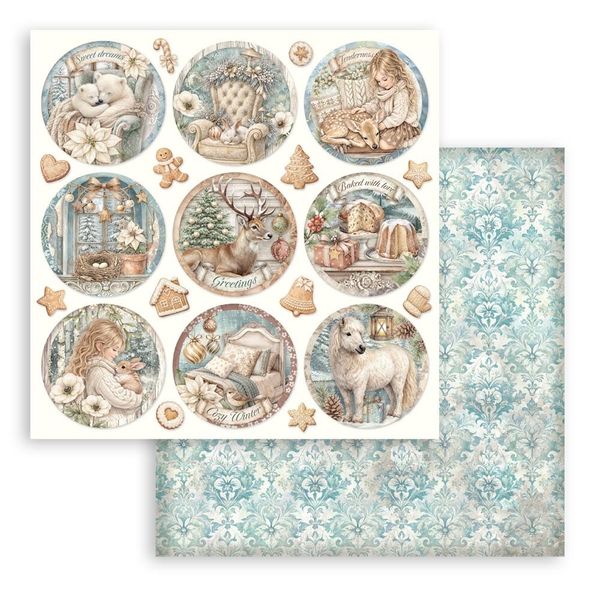 White Christmas 8x8 Inch Paper Pack by Cristina Radovan