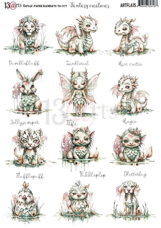 Paper A4 „Fantasy creatures”