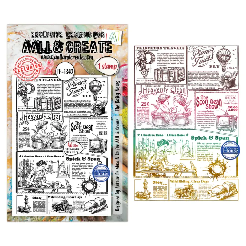 TP-1342 - A6 STAMP SETS - THE DAILY NEWS