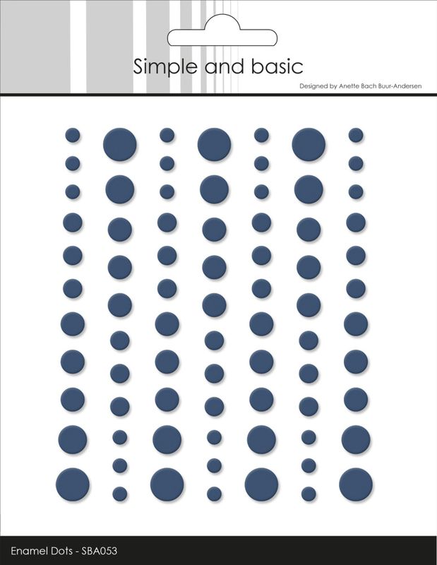 Matte Enamel Dots Navy (77pcs) (SBA053)