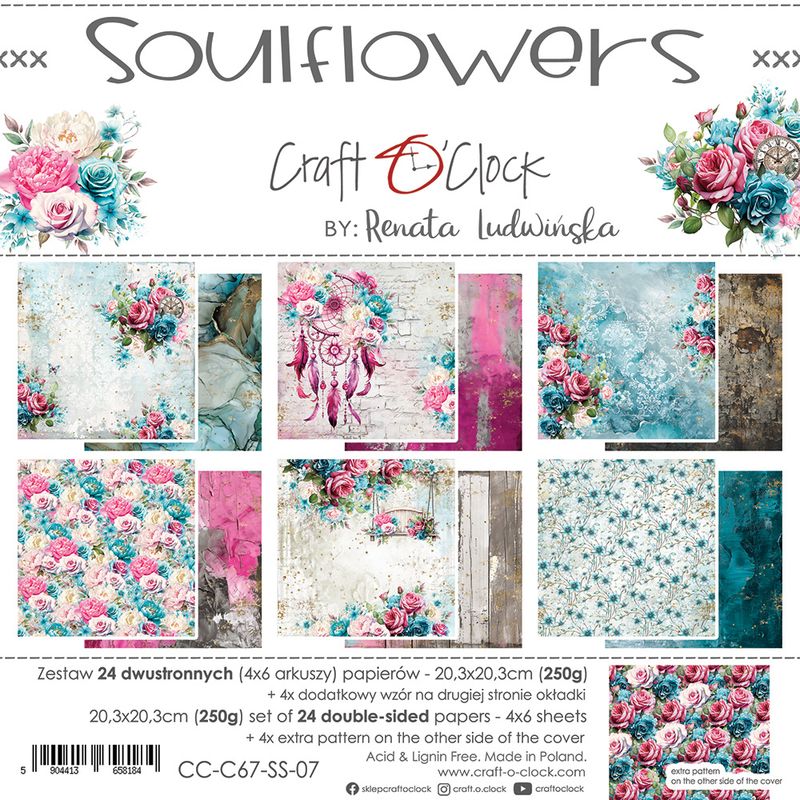 Soulflowers - Paper Pad - 8x8