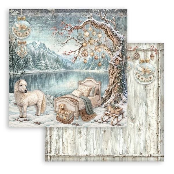 White Christmas 8x8 Inch Paper Pack by Cristina Radovan