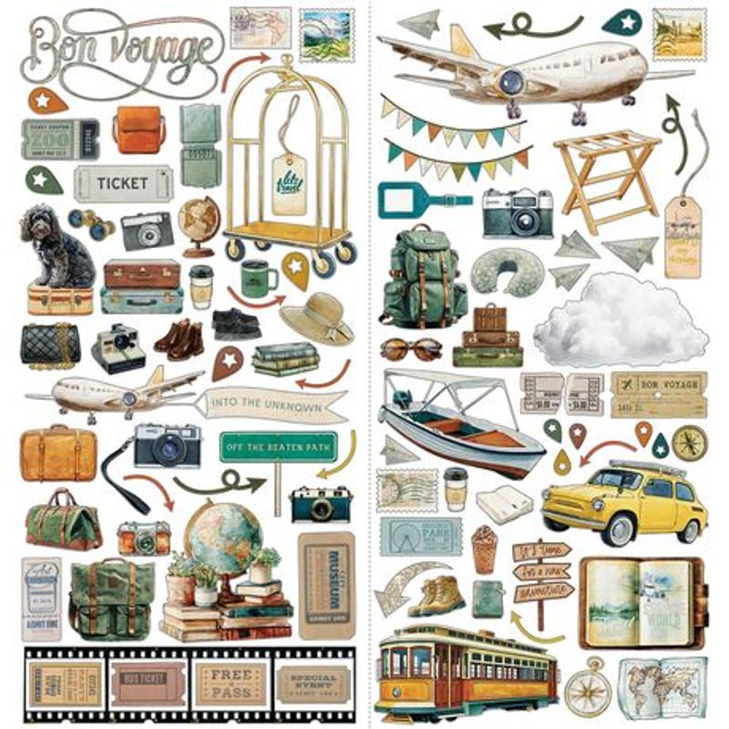 Travel Diaries  - Laser Cut Outs