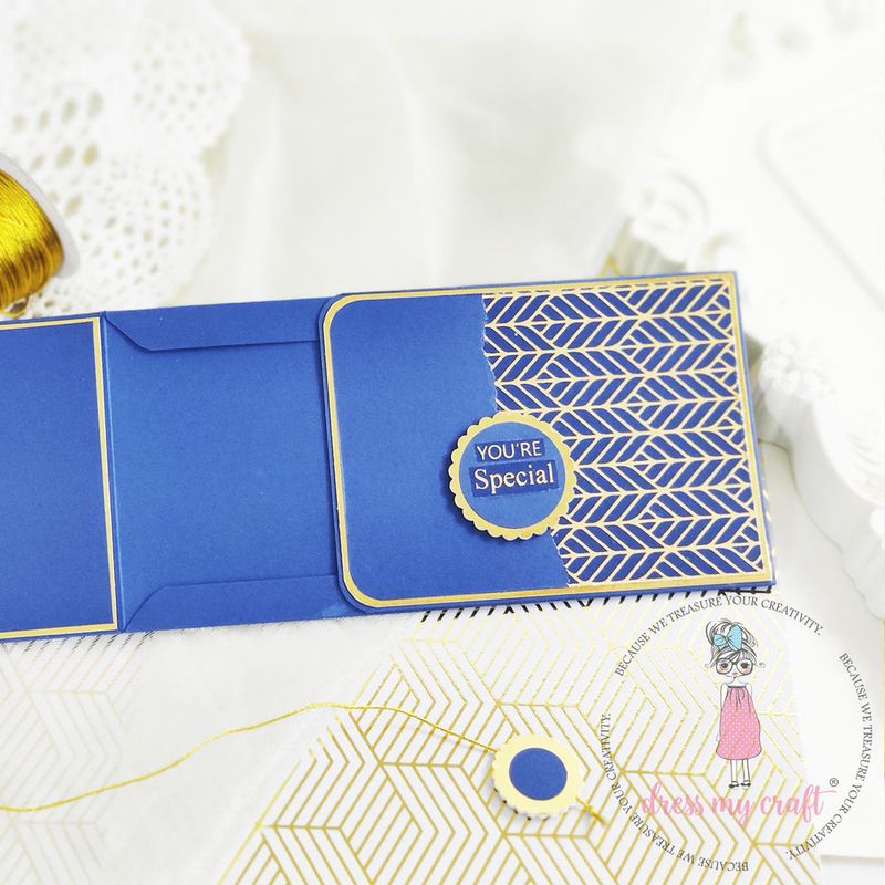 Transfer Me Metallic Geometric Pattern