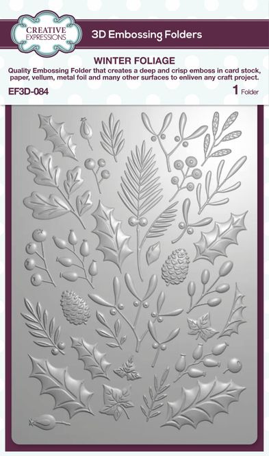 Hovedbilde Winter Foliage 3D Embossing ...