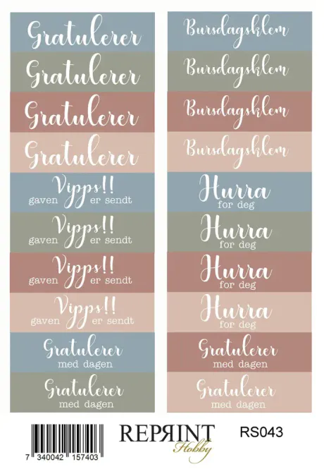 Hovedbilde Stickers Reprint - Quiet ...