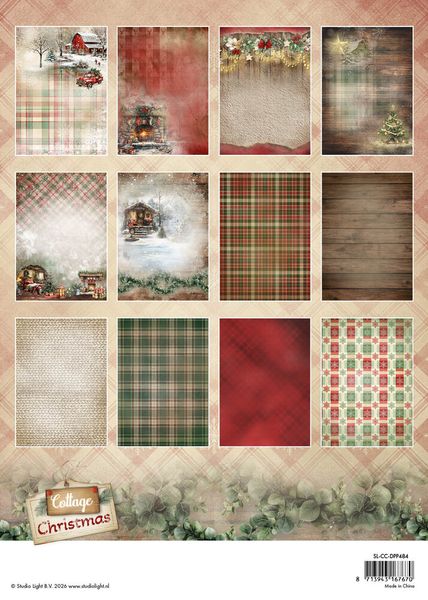 Cottage Christmas A4 Designer Paper Pad Background