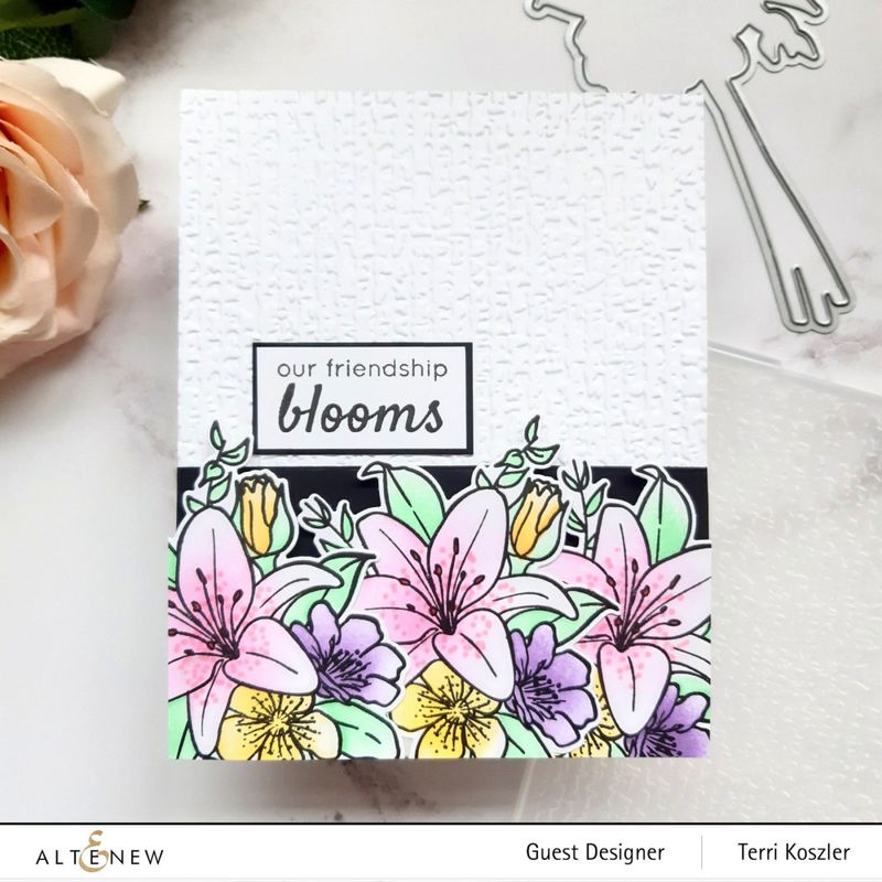 Our Friendship Blooms Stamp Set + Dies + Stensil