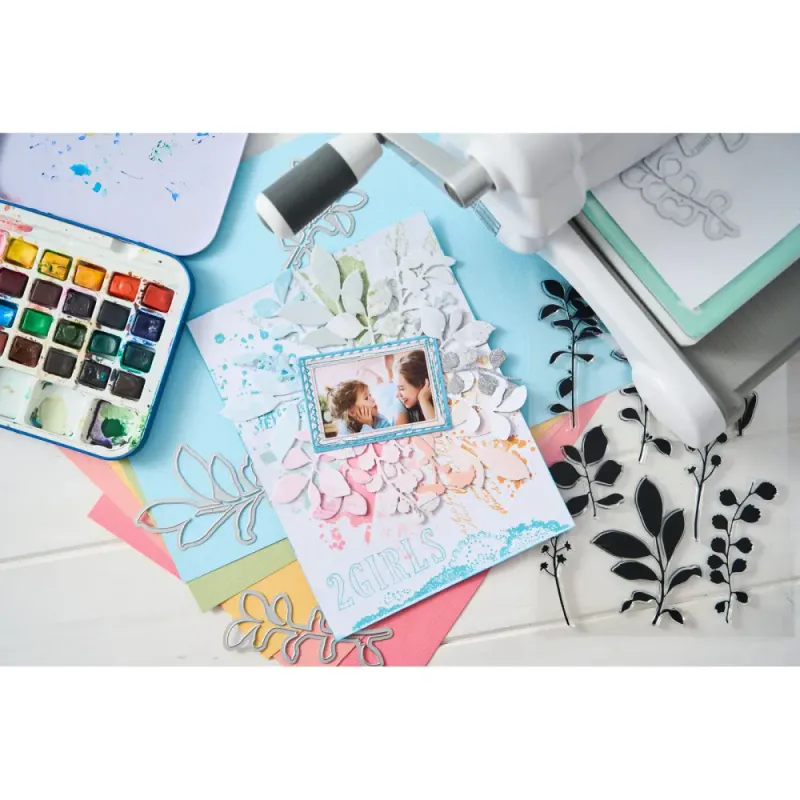  Clear Stamps Set Fine Stems 01 9pcs