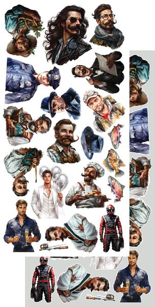 Alchemy of Art Extras to Cut Adventure men– 30,5&times;15 cm