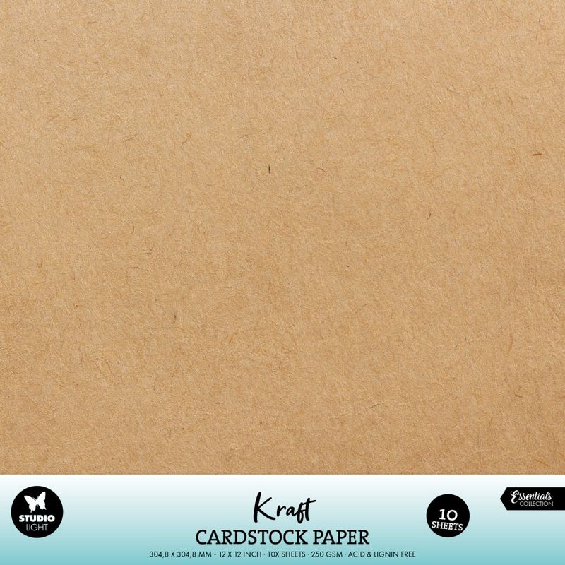 Kraft 12x12 Inch Cardstock Paper (10pcs) 