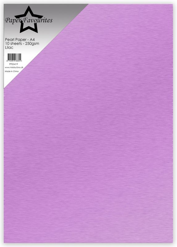 Pearl Paper A4 Lilac 250gsm (10pcs) 