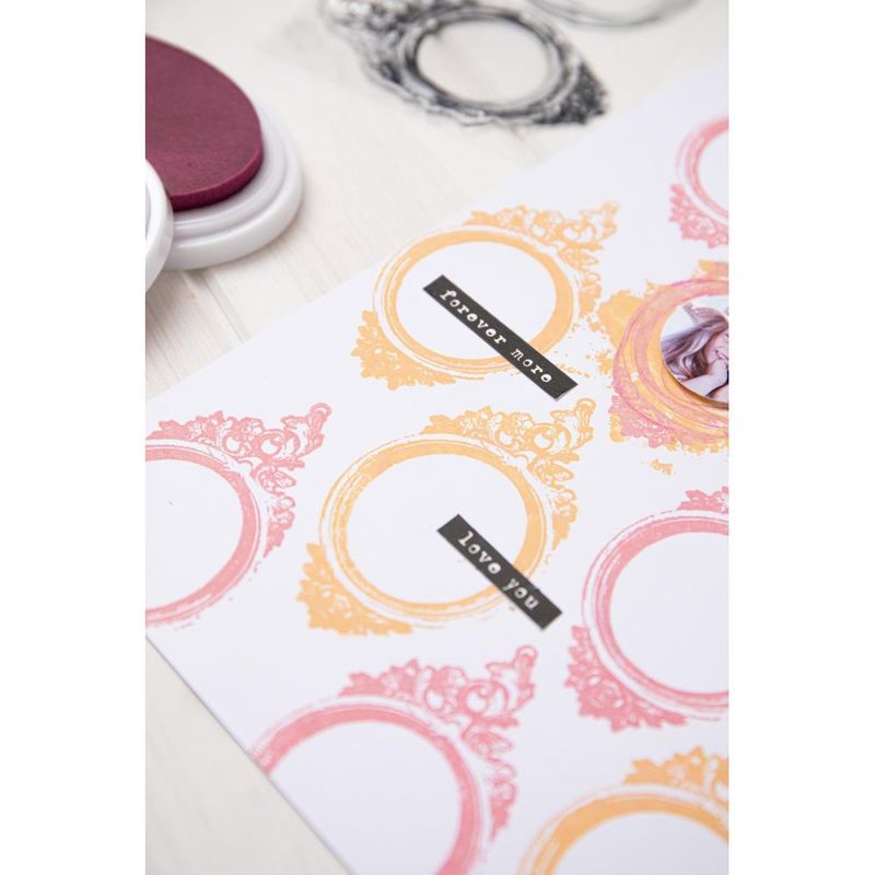 Sizzix - 49 & Market - Clear Stamp - Artsy Regal Frame