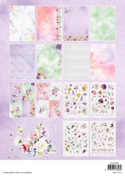 Blooming Flowers Die-cut Designer Paper Pad