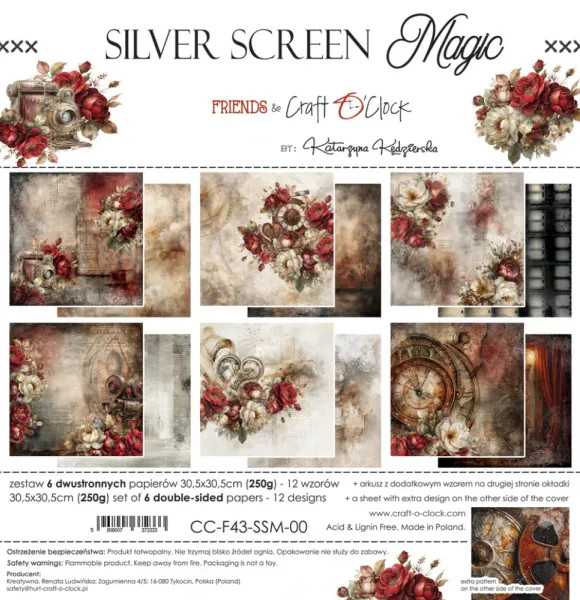 SILVER SCREEN MAGIC - 30,5X30,5CM